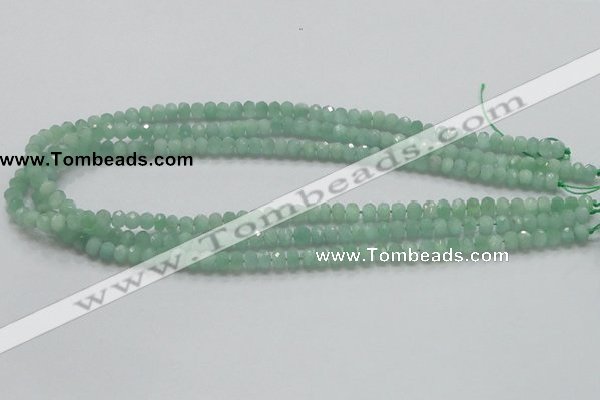 CBJ01 15.5 inches 4*6mm faceted rondelle jade beads wholesale