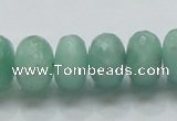 CBJ04 15.5 inches 10*16mm faceted rondelle jade beads wholesale