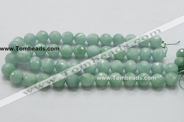 CBJ09 15.5 inches 16mm faceted round jade beads wholesale