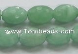 CBJ17 15.5 inches 13*18mm faceted rice jade beads wholesale