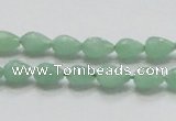 CBJ19 15.5 inches 6*10mm faceted teardrop jade beads wholesale