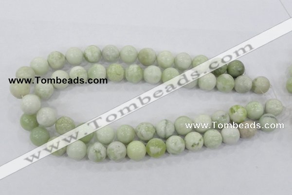 CBJ206 15.5 inches 14mm round butter jade beads wholesale