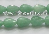 CBJ21 15.5 inches 10*14mm faceted teardrop jade beads wholesale