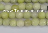 CBJ210 15.5 inches 4mm faceted round Australia butter jade beads