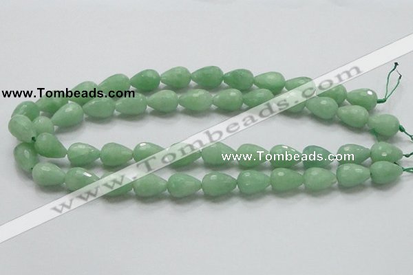 CBJ22 15.5 inches 12*16mm faceted teardrop jade beads wholesale