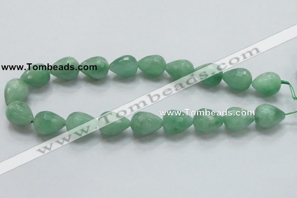 CBJ24 15.5 inches 16*20mm faceted teardrop jade beads wholesale