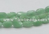 CBJ27 15.5 inches 6*10mm faceted oval jade beads wholesale