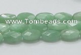 CBJ28 15.5 inches 8*12mm faceted oval jade beads wholesale