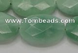 CBJ31 15.5 inches 22*30mm faceted oval jade beads wholesale