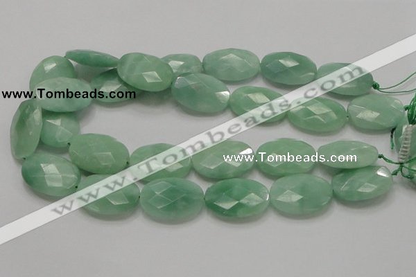 CBJ31 15.5 inches 22*30mm faceted oval jade beads wholesale