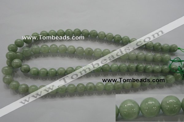 CBJ310 15.5 inches 10mm round A grade natural jade beads