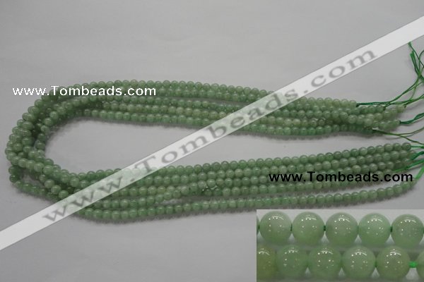 CBJ325 15.5 inches 4mm round AA grade natural jade beads