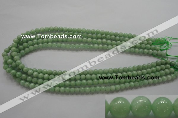 CBJ326 15.5 inches 6mm round AA grade natural jade beads
