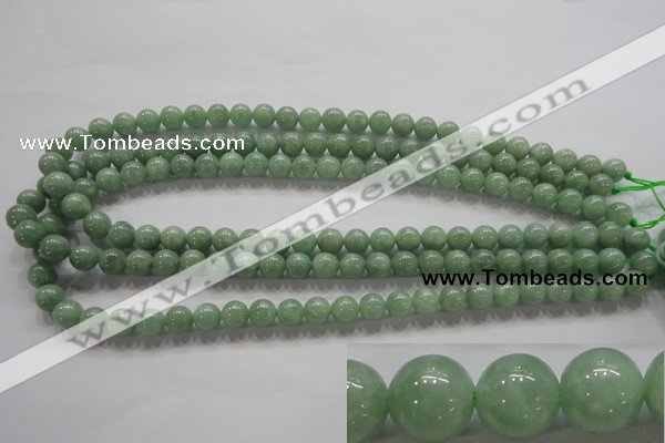 CBJ327 15.5 inches 8mm round AA grade natural jade beads