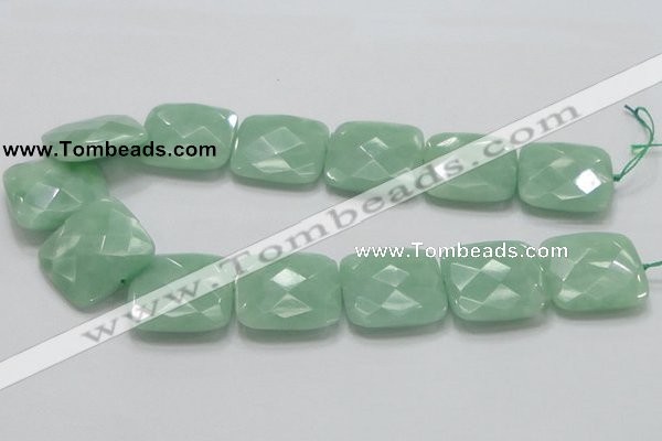 CBJ35 15.5 inches 30*30mm faceted square jade beads wholesale