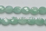 CBJ36 15.5 inches 10mm faceted flat round jade beads wholesale