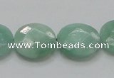 CBJ38 15.5 inches 20mm faceted flat round jade beads wholesale