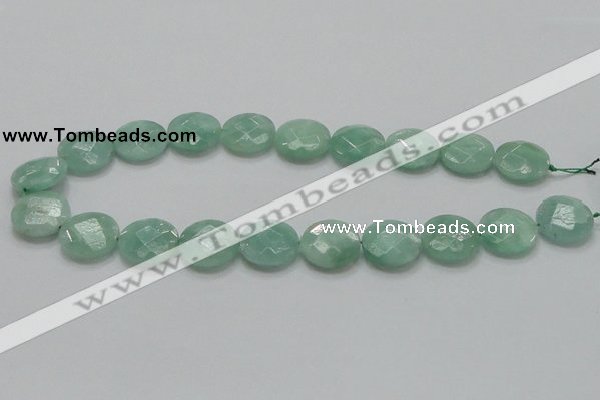 CBJ38 15.5 inches 20mm faceted flat round jade beads wholesale