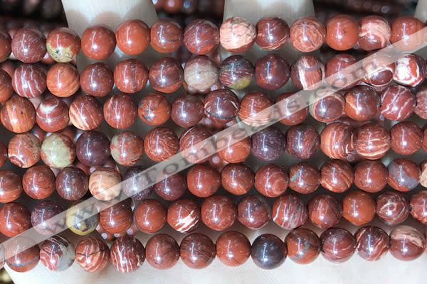 CBJ390 15.5 inches 6mm round brecciated jasper beads wholesale