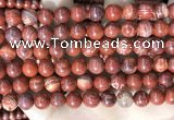 CBJ391 15.5 inches 8mm round brecciated jasper beads wholesale