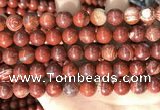 CBJ392 15.5 inches 10mm round brecciated jasper beads wholesale