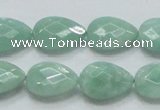 CBJ41 15.5 inches 13*18mm faceted teardrop jade beads wholesale