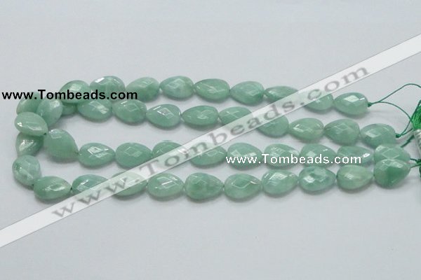 CBJ41 15.5 inches 13*18mm faceted teardrop jade beads wholesale