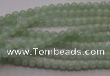 CBJ410 15.5 inches 4mm round natural jade beads wholesale