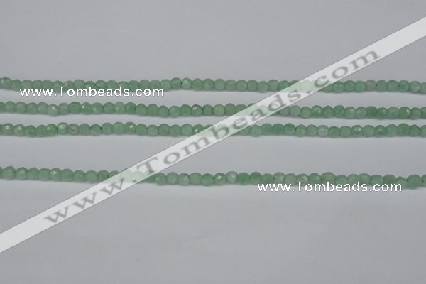 CBJ45 15.5 inches 3mm faceted round jade beads wholesale