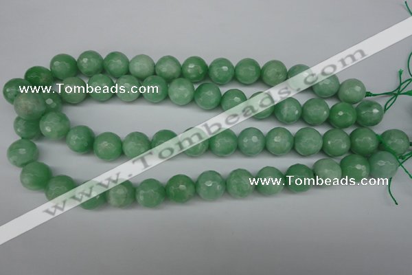 CBJ47 15.5 inches 14mm faceted round jade beads wholesale