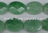 CBJ49 15.5 inches 15*20mm faceted oval jade beads wholesale