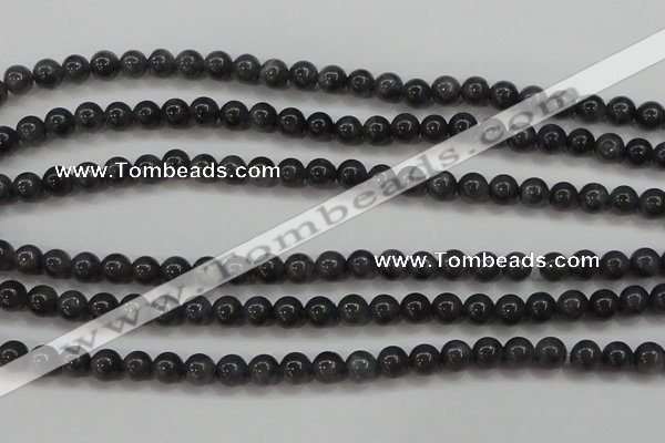 CBJ502 15.5 inches 6mm round black jade beads wholesale