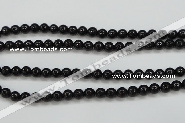 CBJ553 15.5 inches 8mm round Russian black jade beads wholesale