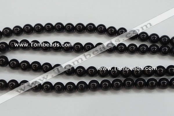 CBJ554 15.5 inches 10mm round Russian black jade beads wholesale