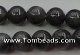 CBJ651 15.5 inches 8mm round black jade beads wholesale