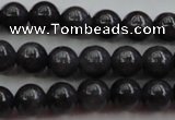 CBJ656 15.5 inches 6mm round black jade beads wholesale