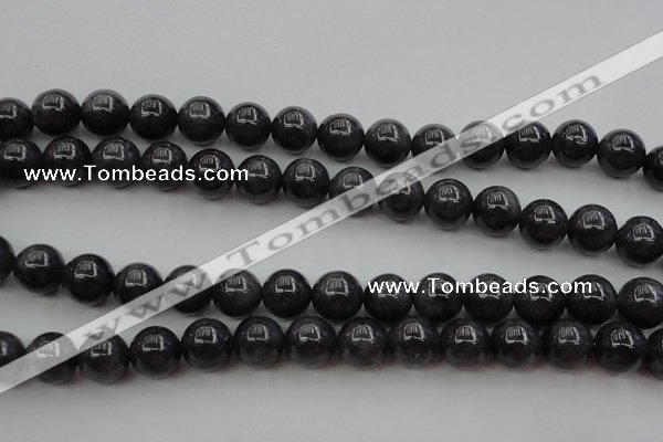 CBJ658 15.5 inches 10mm round black jade beads wholesale