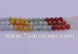 CBJ663 15.5 inches 10mm round mixed jade beads wholesale