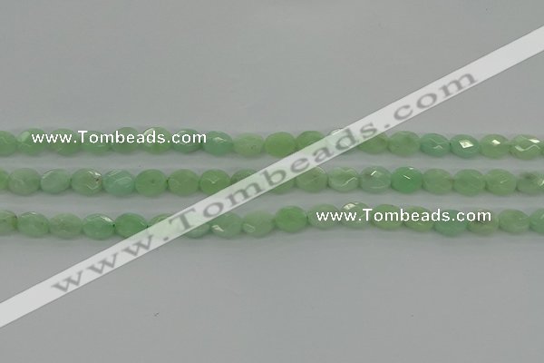 CBJ68 15.5 inches 7*9mm faceted oval jade gemstone beads