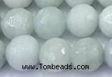 CBJ682 15 inches 8mm faceted round jade gemstone beads