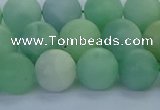 CBJ83 15.5 inches 10mm round matte jade gemstone beads wholesale