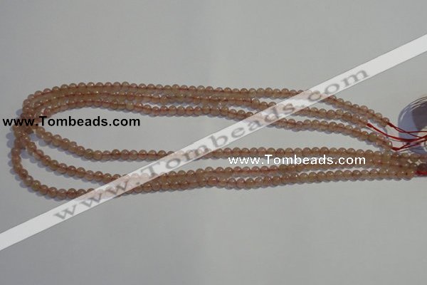 CBQ01 15.5 inches 4mm round strawberry quartz beads wholesale