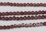 CBQ200 15.5 inches 4mm round strawberry quartz beads wholesale