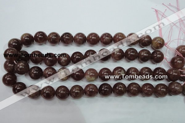 CBQ206 15.5 inches 16mm round strawberry quartz beads wholesale