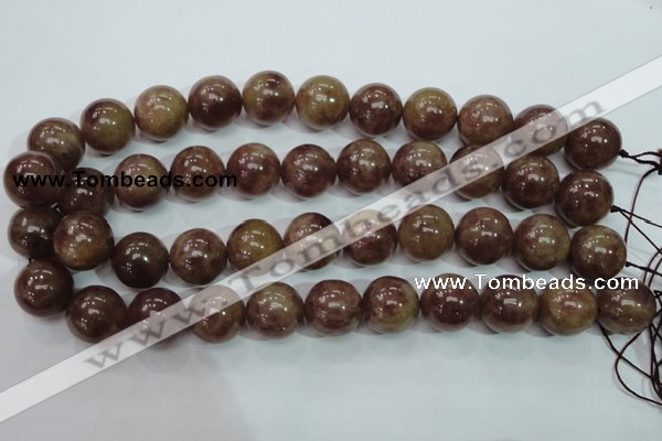 CBQ207 15.5 inches 18mm round strawberry quartz beads wholesale