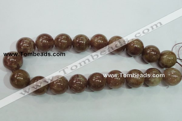 CBQ208 15.5 inches 20mm round strawberry quartz beads wholesale