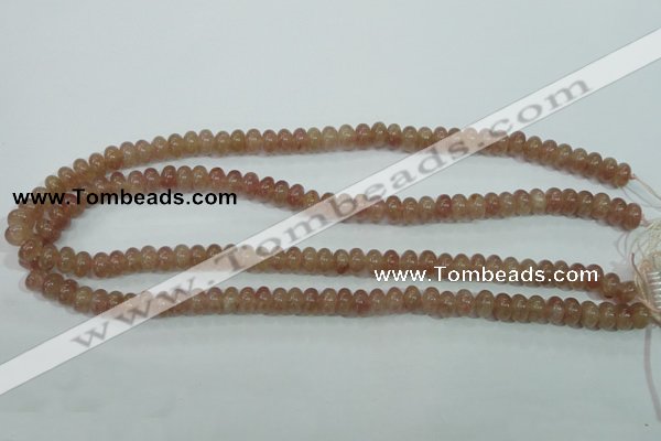 CBQ220 15.5 inches 5*8mm rondelle strawberry quartz beads