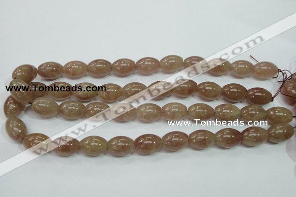 CBQ227 15.5 inches 13*18mm rice strawberry quartz beads