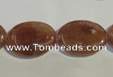 CBQ24 15.5 inches 18*25mm oval strawberry quartz beads wholesale