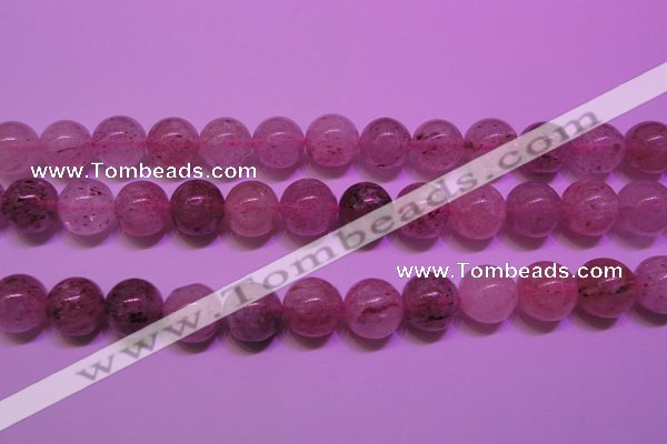 CBQ404 15 inches 12mm round natural strawberry quartz beads